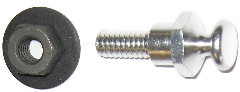 Hemi Carb. Interconnecting Rod Swivels on 426 Hemi FRONT Carb. applications.  Correct 1/4 - 20 hex coni SEMS nut plated in zinc phosphate.