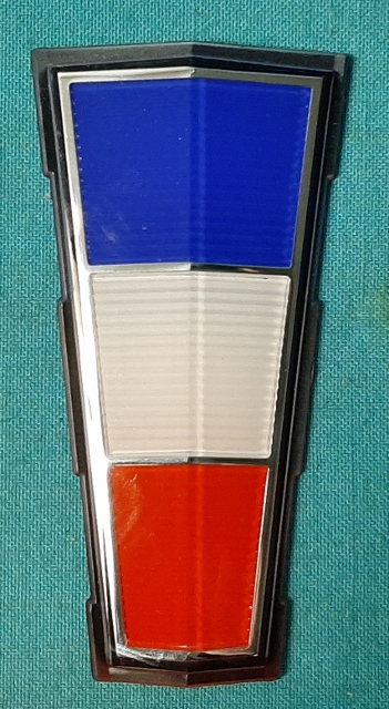 Trunk Plastic Medallion (Red/White/Blue)