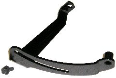 Big Block engines with A/C Alternator Adjustment Strap To be used WITHOUT Leece-Neville Alternator. Straps are formed from the correct gauge steel with the correct emboss features to strengthen the mounting arm.  Includes
the correct 5/16-18 mounting screw for the alternator.  Powder coated low gloss black for original appearance. Original part #2951 746