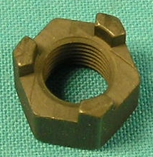 Castle Nut - 1/2-20 nut 3/4 AF (.56 TK) Each.  Found also on Chrysler steering linkage.