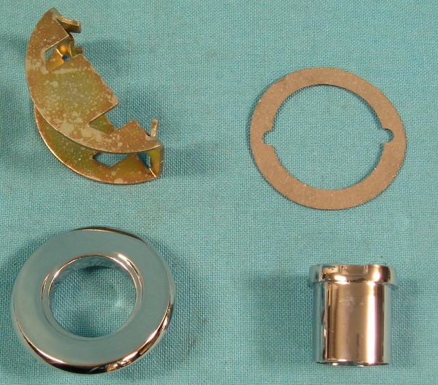 Antenna mounting kit - DODGE (Chrome bezel, gasket, nut, and support).
