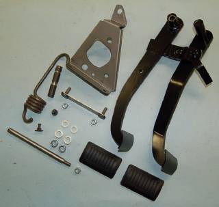 Clutch & Brake Pedal Assembly - no spring pin (For diaphragm style pressure plate).
