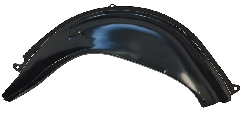 Outer Wheelhouse - Passenger side.  High Quality stamping - DP Black primer.
