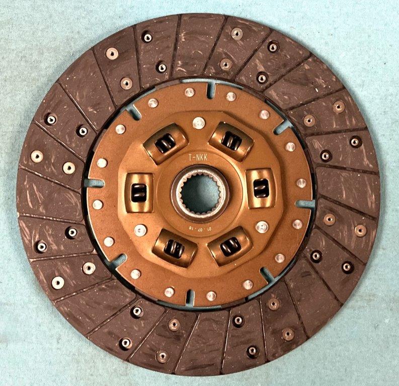 Clutch disc - 9-3/8" disc for use with 1" x 23-spline transmissions.  Slant-six applications