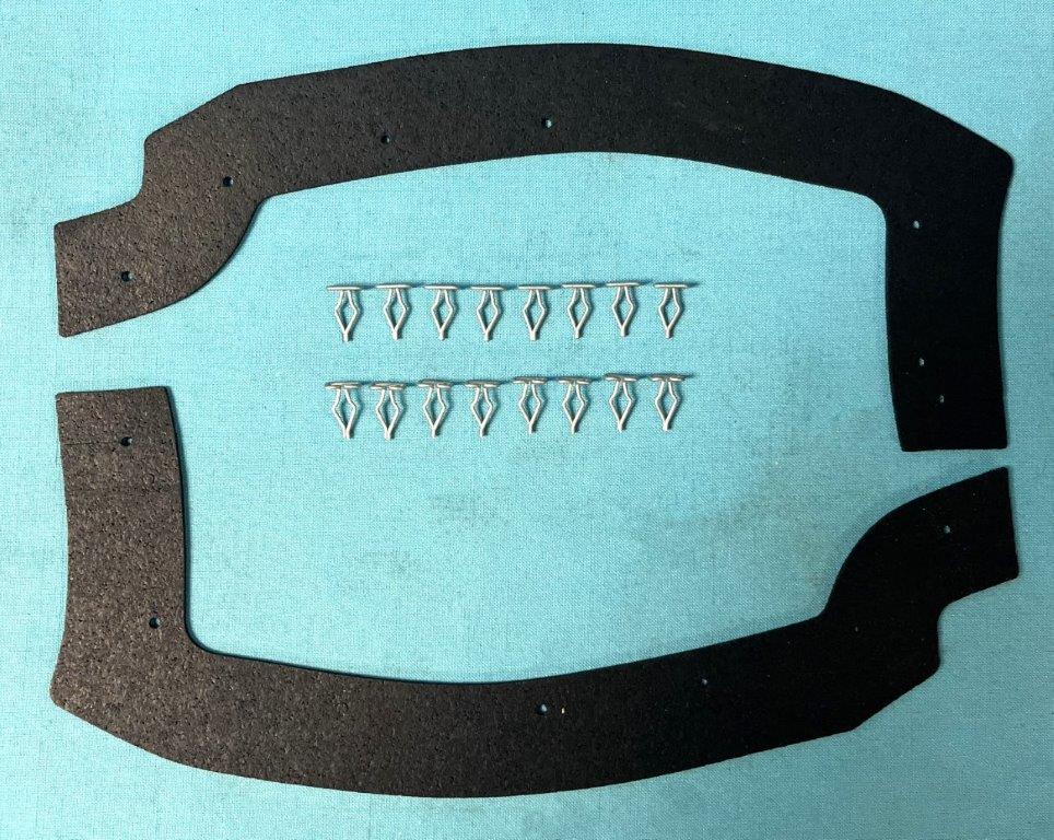 Front Splash Shield Gaskets - pair