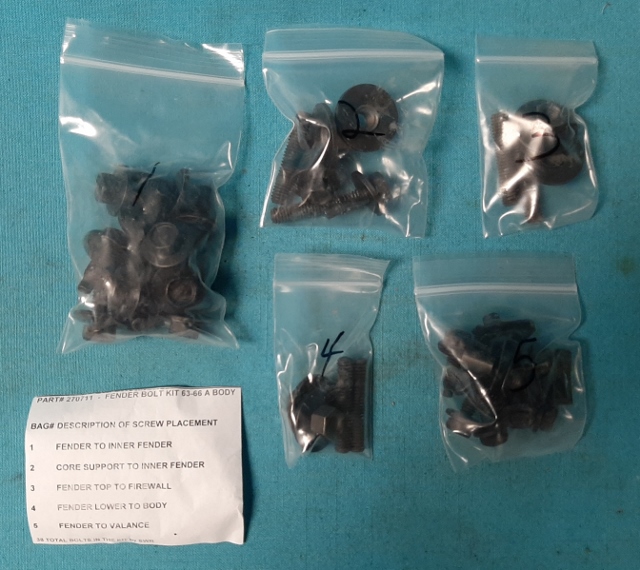 Fender Bolt Kit (38 pieces)