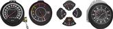 Rallye Gauge Set (Speedometer, tachometer, Clock, Fuel gauge, temp gauge, ammeter gauge and oil gauge).