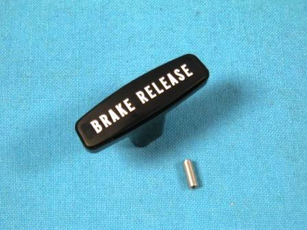 Emergency Brake Handle - "BRAKE RELEASE" - roll pin included - aftermarket