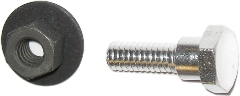 Hemi Carb. Interconnecting Rod Swivels on 426 Hemi REAR carb. applications.  Correct 1/4-20 hex Coni SEMS nut plated in zinc phosphate.