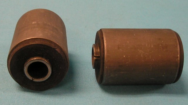 Front Eye Bushing - Rubber - 5/8" bolt with 2" OD on bushing.  For replacement type springs (each)