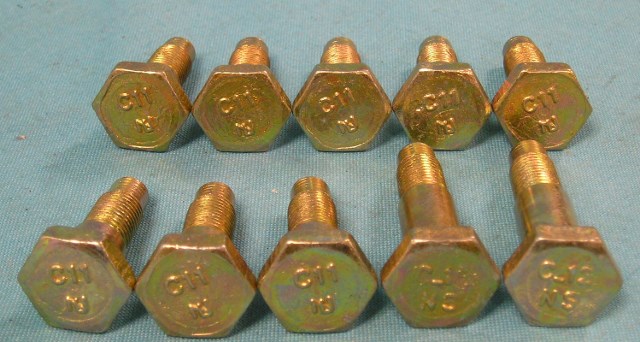 Bucket seat belt bolts (hardtops) - set of 10