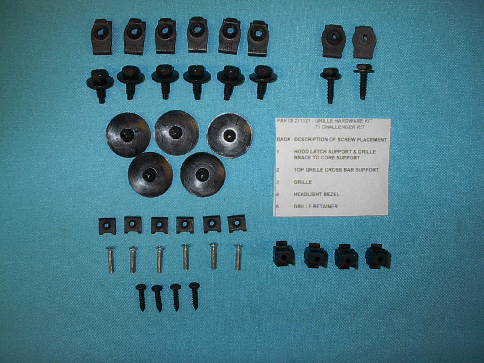 Grill Mounting Hardware Kit ( R/T) - 41 pcs