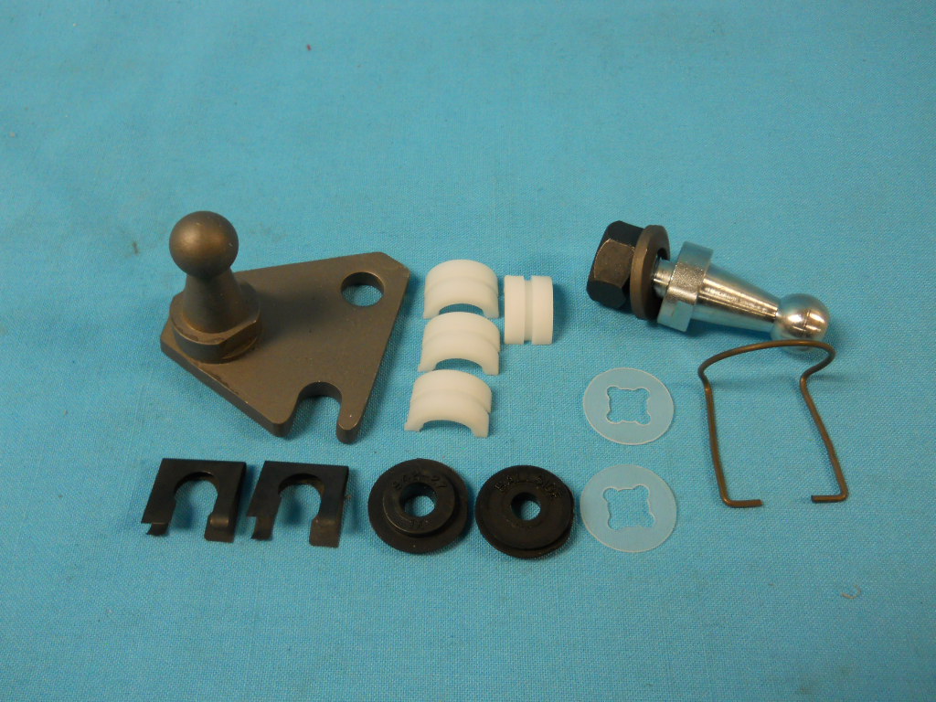 Z-Bar Service Kit - Standard Kit - Includes (4) Bearing halves (nylon), (2) Lock Springs, (2) ball stud seals, (2) Dampener Washers, (1) Z-Bar to ball stud snap ring, Bell Housing ball stud bracket, and Ball stud on the frame side .