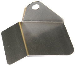 Heat Shield - Street Wedge Plug wire heat shield for #8 plug.  Mounts to the right exhaust manifold on the second to last exhaust manifold stud to protect #8 plug.