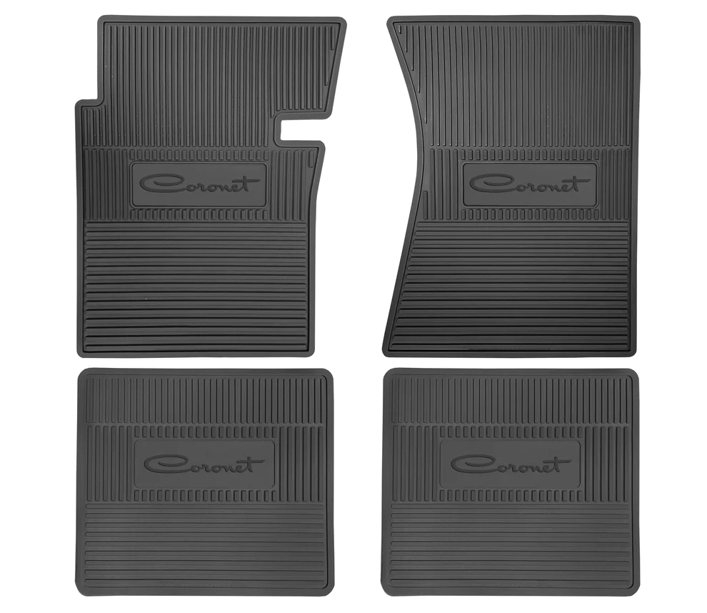 Floor Mats -set - black only - Manual floorboard.