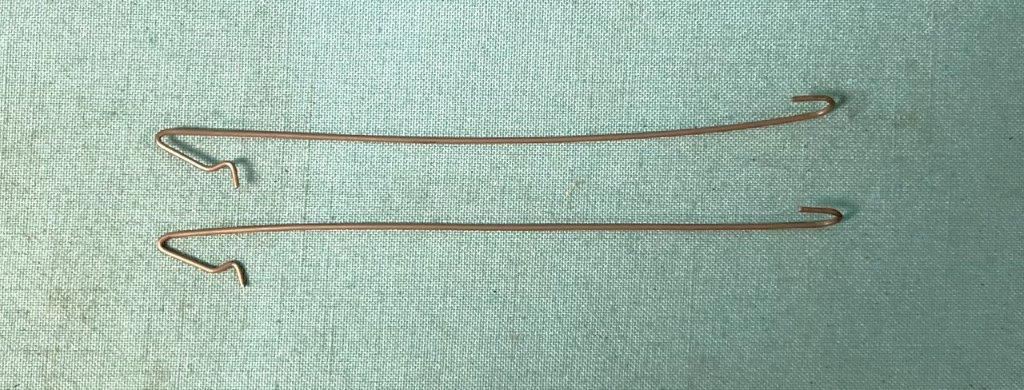 Headliner bow Spring Retainers (pair) - exact reproductions.