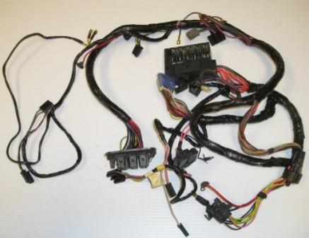 Underdash Wiring harness.  Includes bulkhead connector / fuse box with original fuses and all the factory labels, clips and logos.  Not for Duster 340 cars.