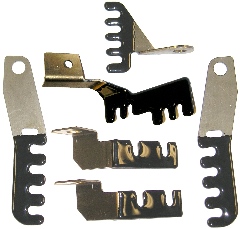 Ignition Wire Bracket Kit - Big Block engines.  Kit includes (1) #381-38367, (1) #WO-O bracket, (2) #WO-M brackets, and (2) #384-38368 brackets.  <b> Note:</b> #WO-O bracket is NOT used on Max Wedge vehicles.