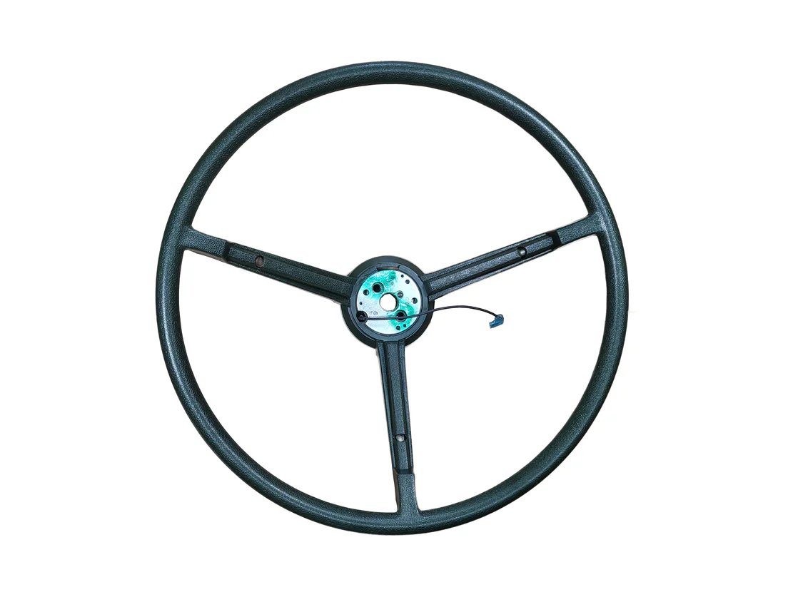 Deluxe Steering Wheel - 3 spoke - Green Color. - Discount exempt