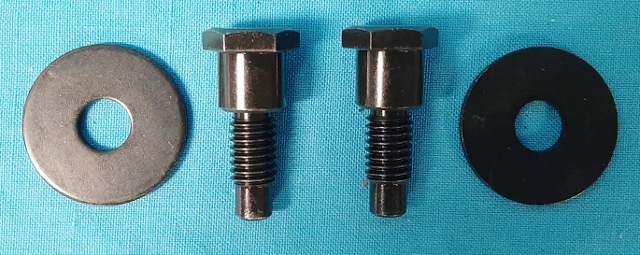 Bucket Seat Back Pivot Bolt Kit.  Can be used on pre-1970 vehicles as well.  Flat washer is placed between the bucket seat back hinge and the lower seat cushion.  One kit per seat.