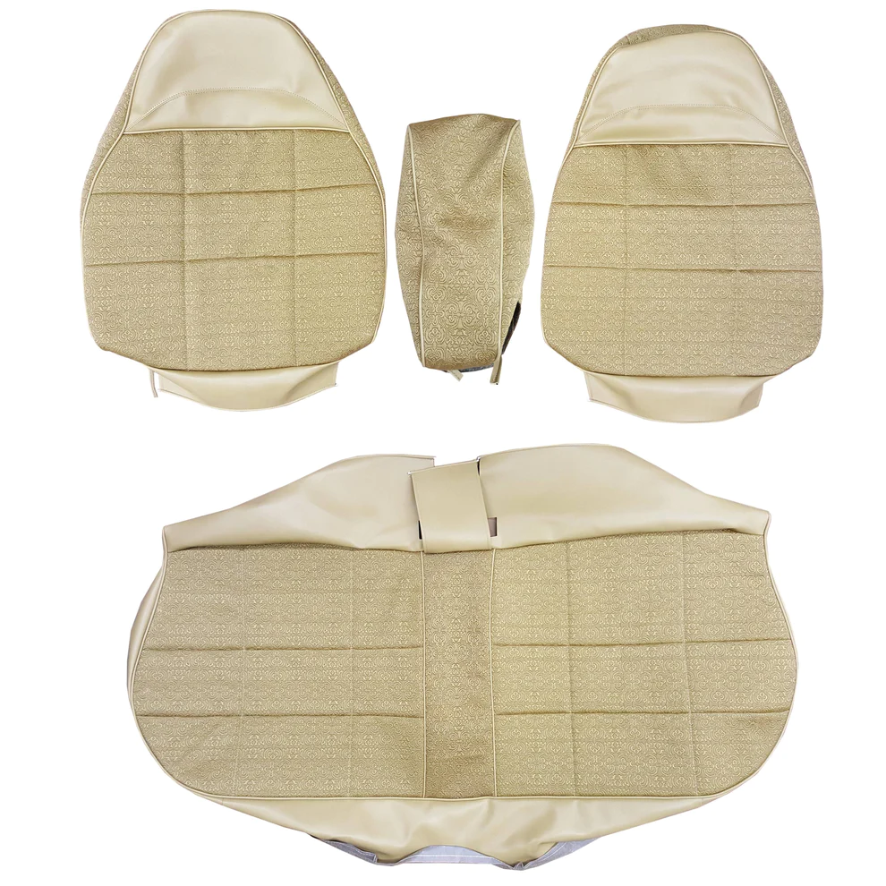 Front Split bench upholstery - with all cloth center armrest. Cloth Style – Cloth inserts with Oxford grain skirts.  Charger SE models.