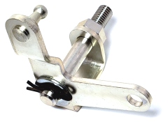 Transmission Bell Crank Pivot Assembly - for use with the larger 5/16" rod end - includes pivot pin, flat washer, and retaining pin.  All 1966-67 Big Blocks, All 1967-69 A-body Big Blocks and All 426 Hemi.
