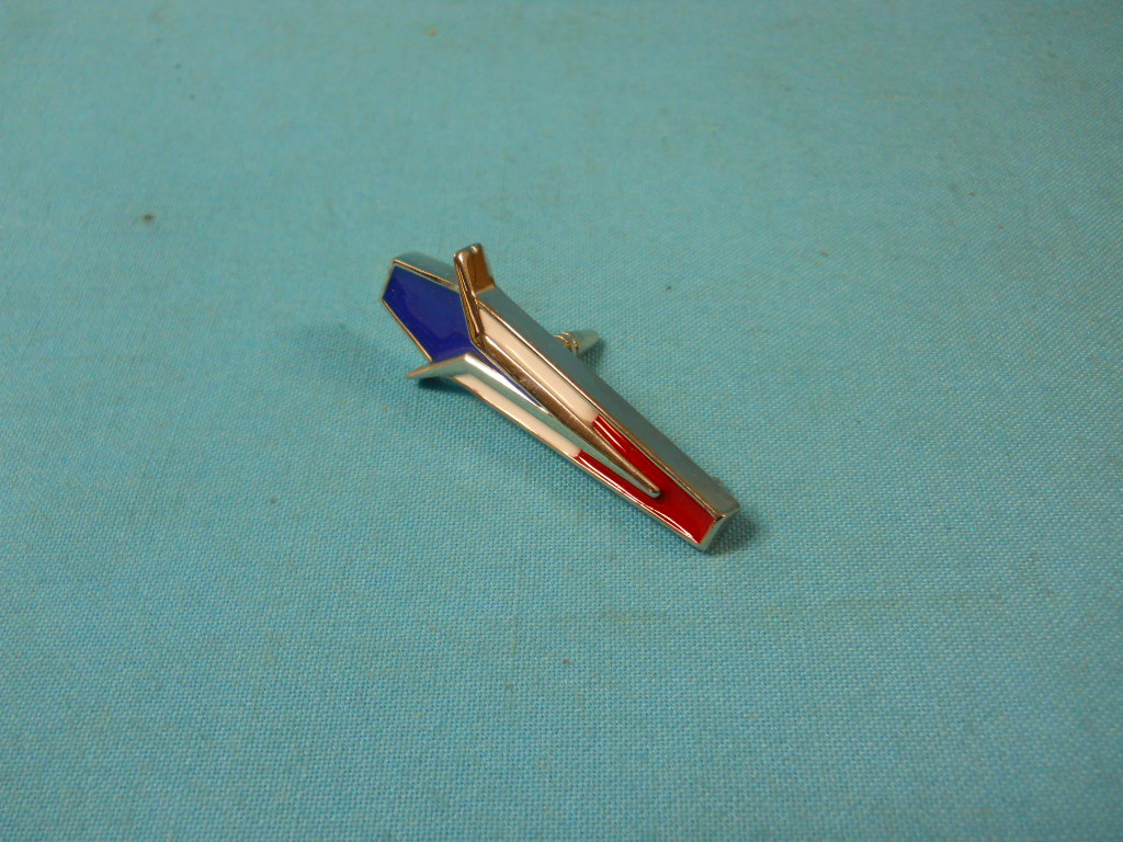 C-pillar emblem - one needed for each side of vehicle.  Sold Each.  This is the Plymouth style emblem with red / white / blue reliefs.