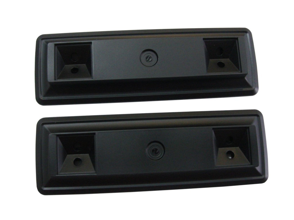 Armrest bezel - short 9" version.  Paintable - this is grey plastic version only - used to paint color options with. (pair)