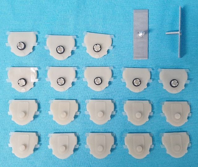 Rocker Mldg Clip kit - (18) nylon clips (2) metal clips.
