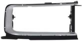 Grill Extension Bezel with brackets - silver - Passenger side