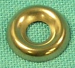 Cupped Finish washer - #8 HD size, .53 OD (each)

Found applications so far:
1965 Dart 
1964-65 Barracuda - console shifter recessed washer to mounting screws to floor.
