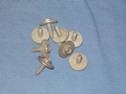 Front of Fender Splash Shield screw set.  Also fits some 1970 E-body rear shields.