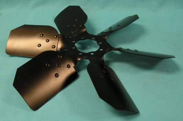 Fan Blade - 6 Blade Fan used on Viscous Fan Package - Fan Blade by itself.
