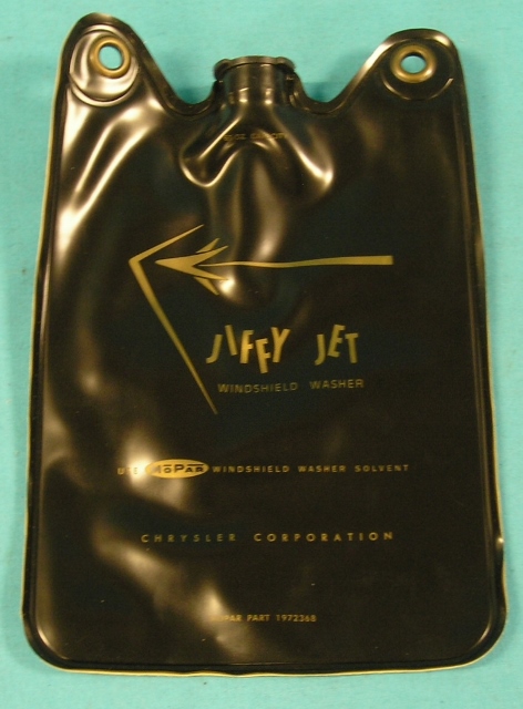 "Jiffy Jet" windshield washer bag - Black as originals.