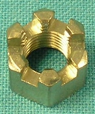 Castle Nut - 3/8-24 nut 9/16 AF (.42 TK) each