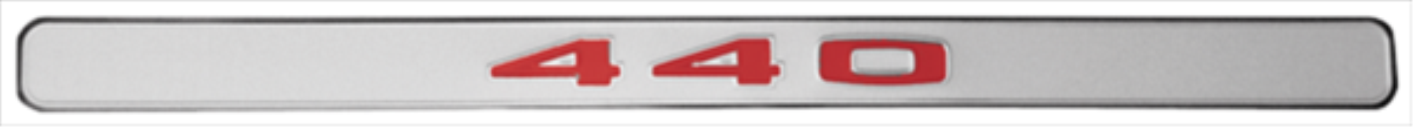 "440" back of hood emblem - each