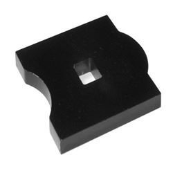 Lower Control Arm Bump Stop Spacer - used for 1966 & 1970 B-body's with 15" front wheels to prevent the front end from bottoming out.  Can be used however for all 1962-76  V8 A-body's and B-bodies from 1965 to 1974. (Sold in pairs)