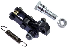 Power Brake Lever Assembly.  Includes the hub and lever assembly, correct pedal push rod, correct bushings, rod tension spring, pedal mounting bolt and nut and hub to frame mounting bolt.  IF converting to power brakes this is a must have item.