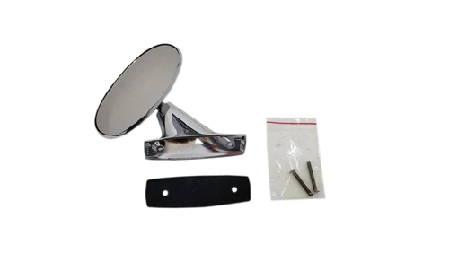 Drivers side view miror.  NON remote style.  Chrome (discount exempt)