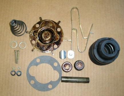 Universal Joint Service Package (see photo) (after 1965 all V8 applications did not use this ball & trunion).  Please NOTE:  The pin is longer than the original and should be trimmed down to size prior to installation.