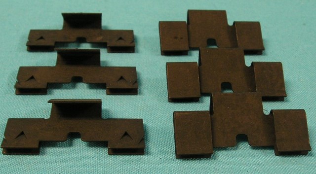 Upper Interior Door Panel Clip set. (set of 6). Often lost or not known to exist, these clips secure the top edge of the door panel firmly to the door shell to keep
The catwisker strip snug to the glass