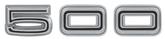 "500" quarter panel emblem