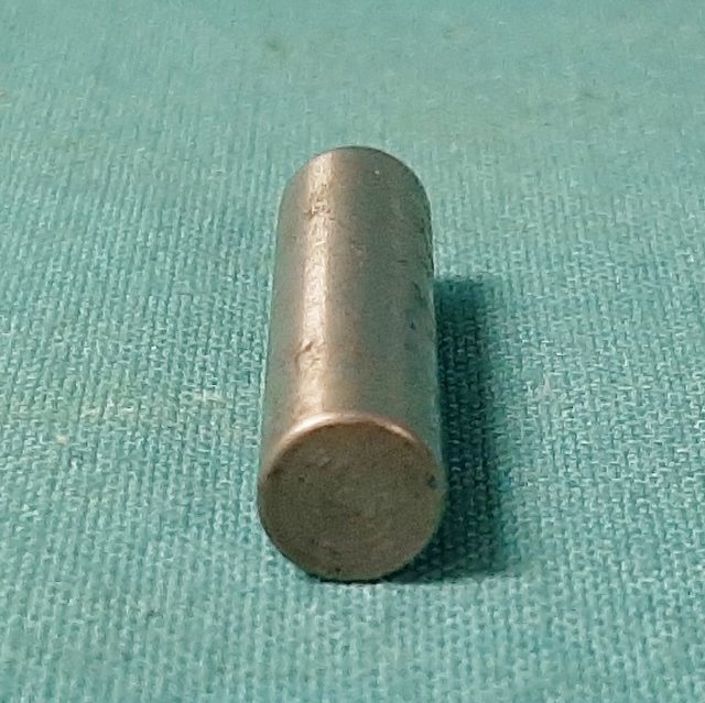 Solid Machine Pin  - end of steering shaft