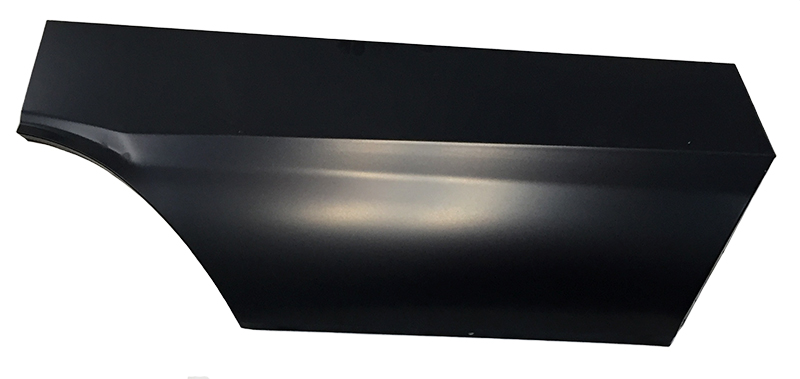Drivers side rear quarter panel patch panel - rear lower patch.  Without any marker hole.