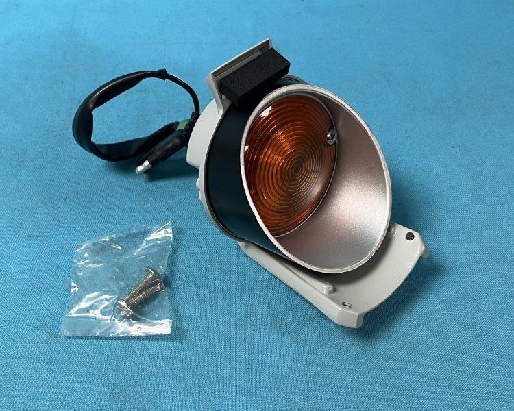 Front Bumper Lamp Assembly (Pigtail, housing and amber lens) - Each (fits either side).