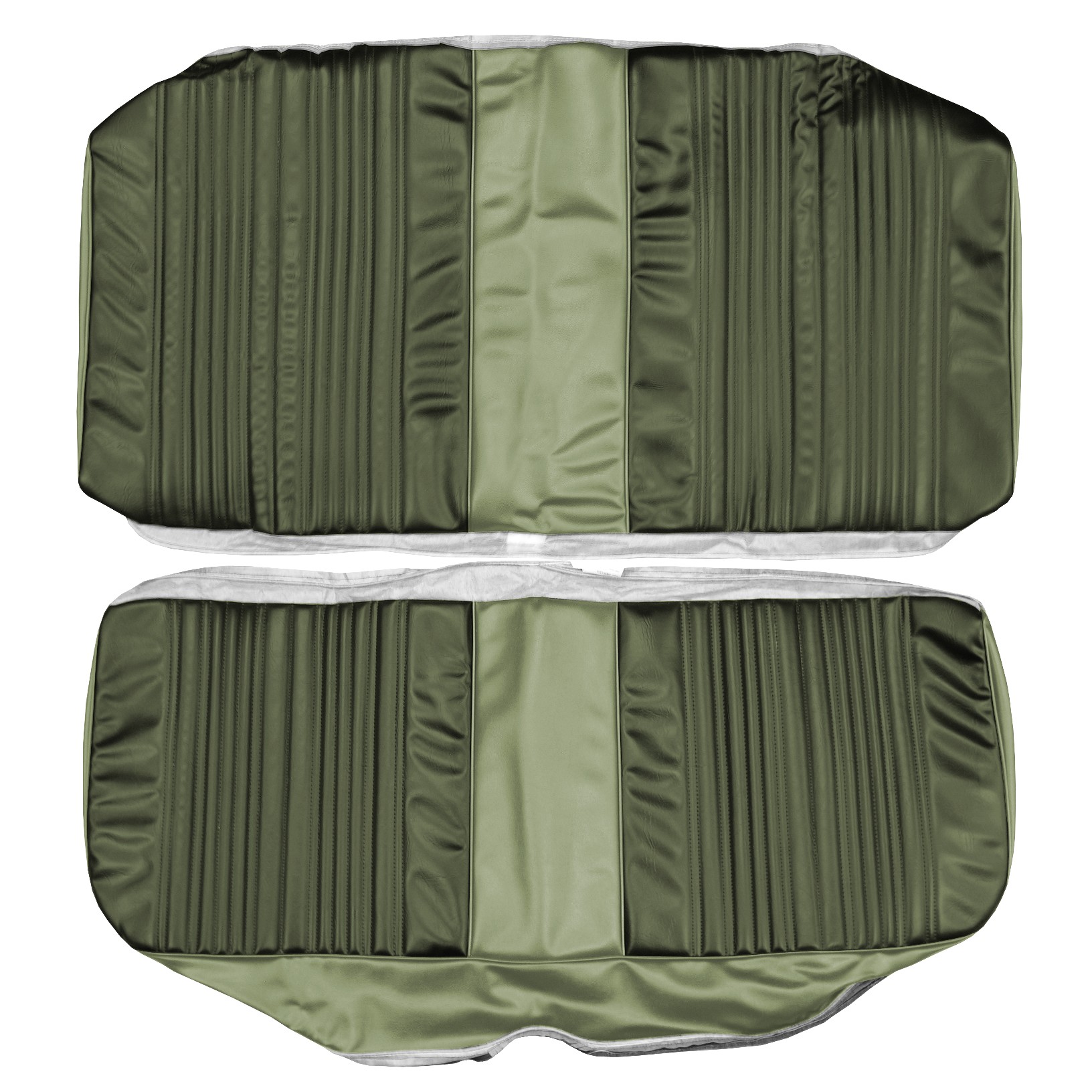 Rear Bench - Hardtop only.  Shallow Elk Grain inserts with Coachman grain skirts
