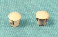 Door Vent Hole Plug - White (each) fits 1/4" diameter hole