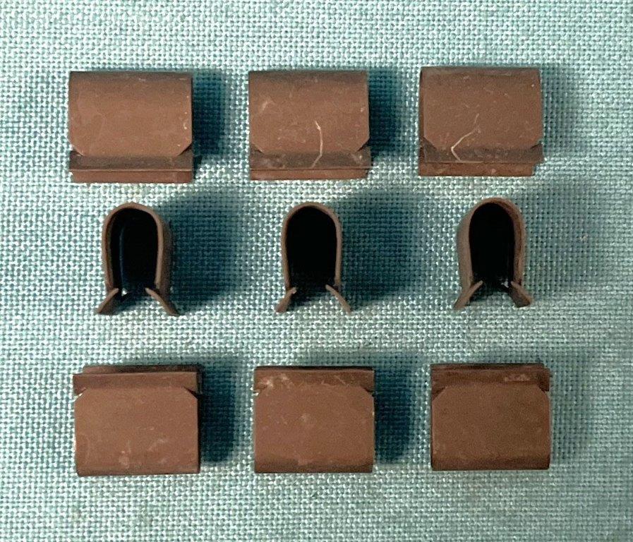 Cardboard backing Mounting Clip (set of 9)