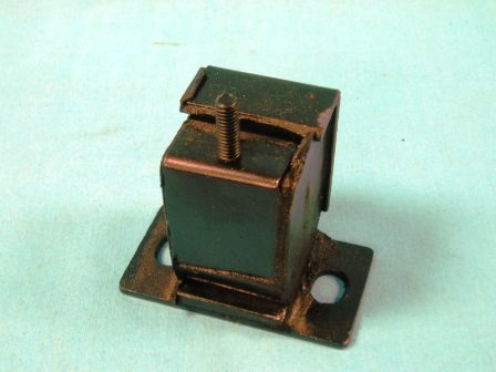 Tranny mount - solid rubber original replacement - Single Stud attachment.  A-Body for Automatics and or 4 speed cars (both), B-body for 4 speed only and for 1963 B-body for T-10 4 speeds.