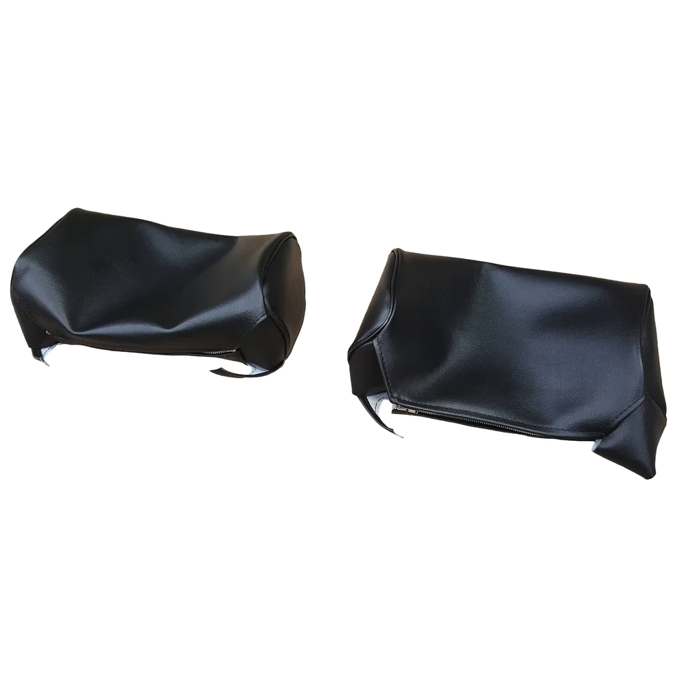 Headrest Covers upholstery (pair) for split front bench.  For Dart Custom models.  For vehicles with : Ascot grain inserts and Coachman grain skirts
